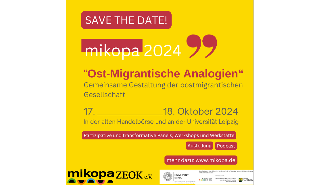 MIKOPA: Konferenz am 17./18. Oktober und Suche nach Unterstützung