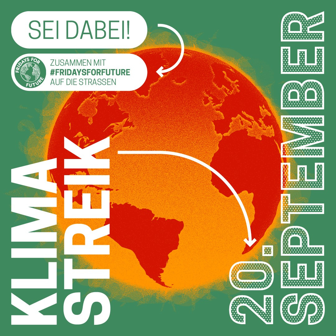 Sei Dabei beim Klimastreik am 20.09.!