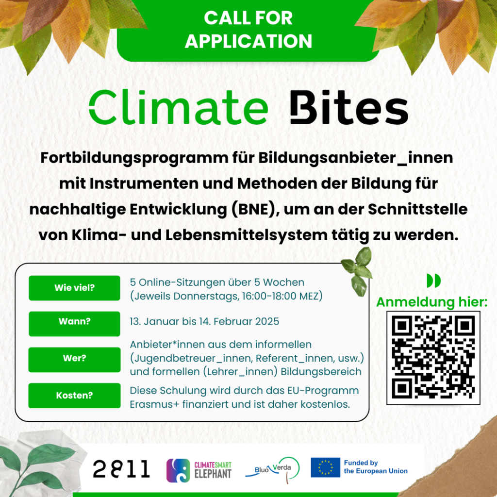 Mach mit bei der Climate Bites Initiative!